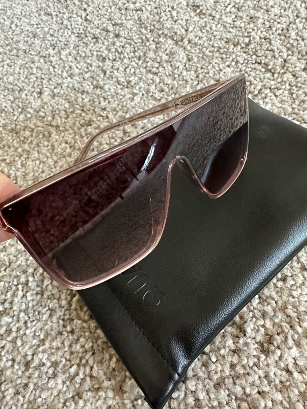 Quay Australia Brown Shield Sunglasses with Gradient Lenses NWT nightfall - Picture 8 of 10